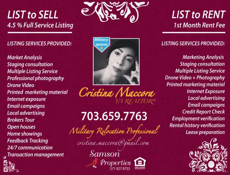 Services Provided as Listing Agent